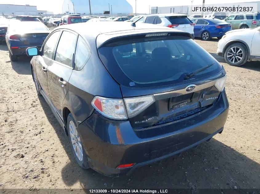 2009 Subaru Impreza 2.5I VIN: JF1GH62679G812837 Lot: 12133009