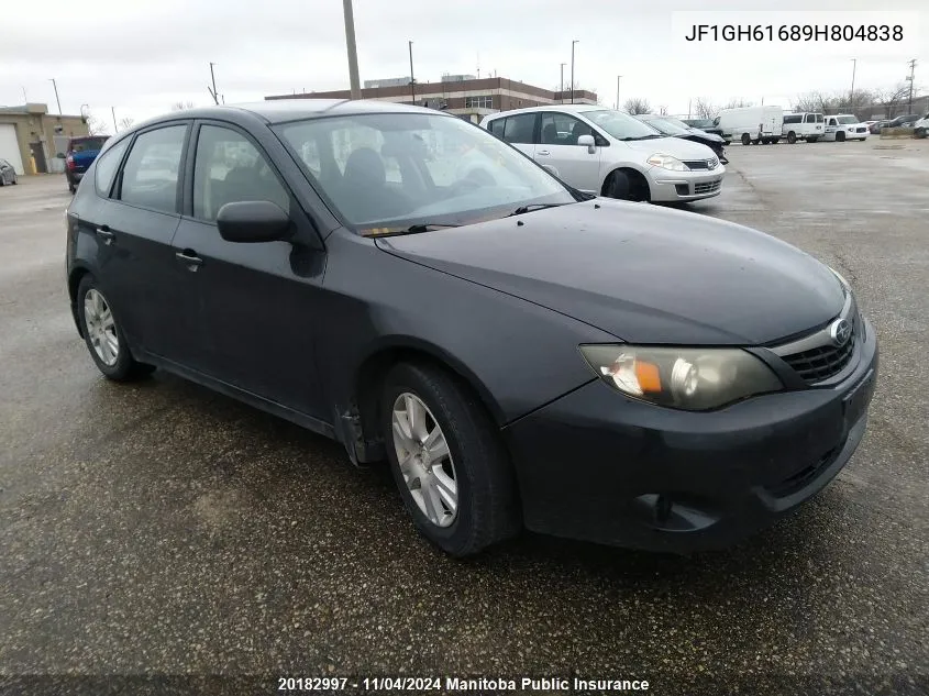 2009 Subaru Impreza 2.5I VIN: JF1GH61689H804838 Lot: 20182997