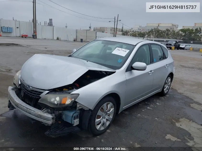 2009 Subaru Impreza 2.5I VIN: JF1GH61629H815737 Lot: 39677936