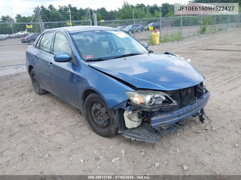 2009 Subaru Impreza 2.5I VIN: JF1GE61609H522427 Lot: 39812785