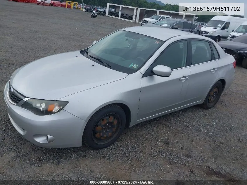 2009 Subaru Impreza 2.5I VIN: JF1GE61679H511702 Lot: 39985687