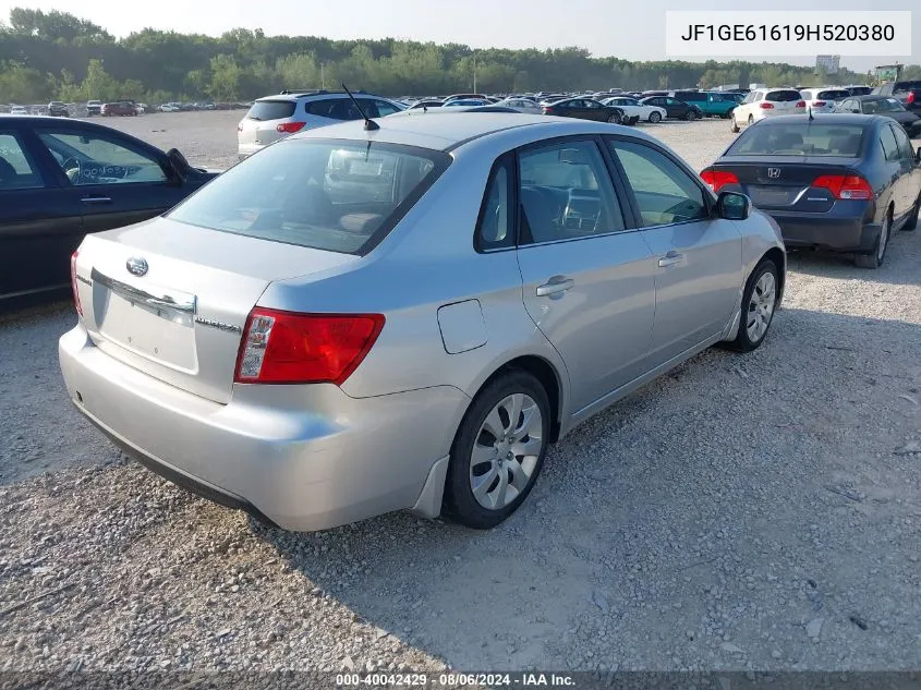 2009 Subaru Impreza 2.5I VIN: JF1GE61619H520380 Lot: 40042429