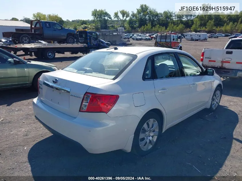 2009 Subaru Impreza 2.5I VIN: JF1GE61629H515947 Lot: 40261396