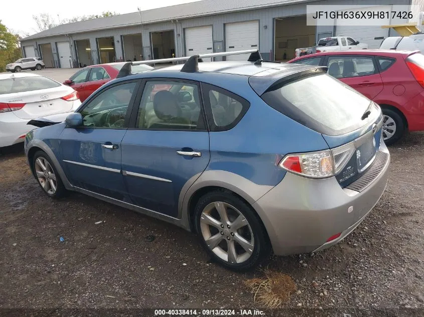 2009 Subaru Impreza Outback Sport Outback Sport VIN: JF1GH636X9H817426 Lot: 40338414