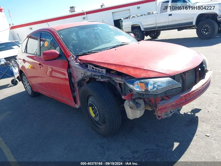 2009 Subaru Impreza 2.5I VIN: JF1GH61619H804227 Lot: 40375165