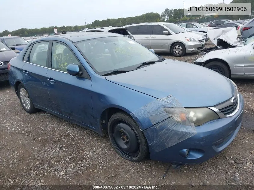 2009 Subaru Impreza 2.5I Premium VIN: JF1GE60699H502906 Lot: 40375662