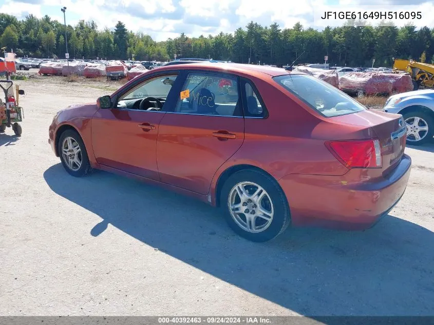 2009 Subaru Impreza 2.5I VIN: JF1GE61649H516095 Lot: 40392463