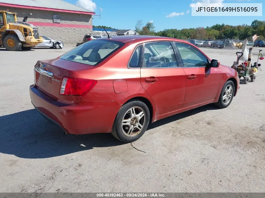 2009 Subaru Impreza 2.5I VIN: JF1GE61649H516095 Lot: 40392463