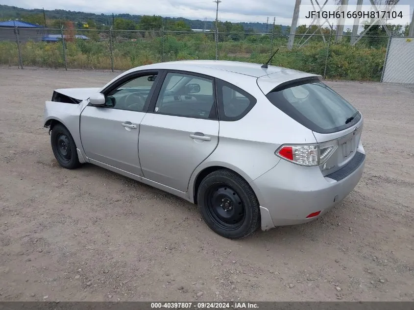 2009 Subaru Impreza 2.5I VIN: JF1GH61669H817104 Lot: 40397807