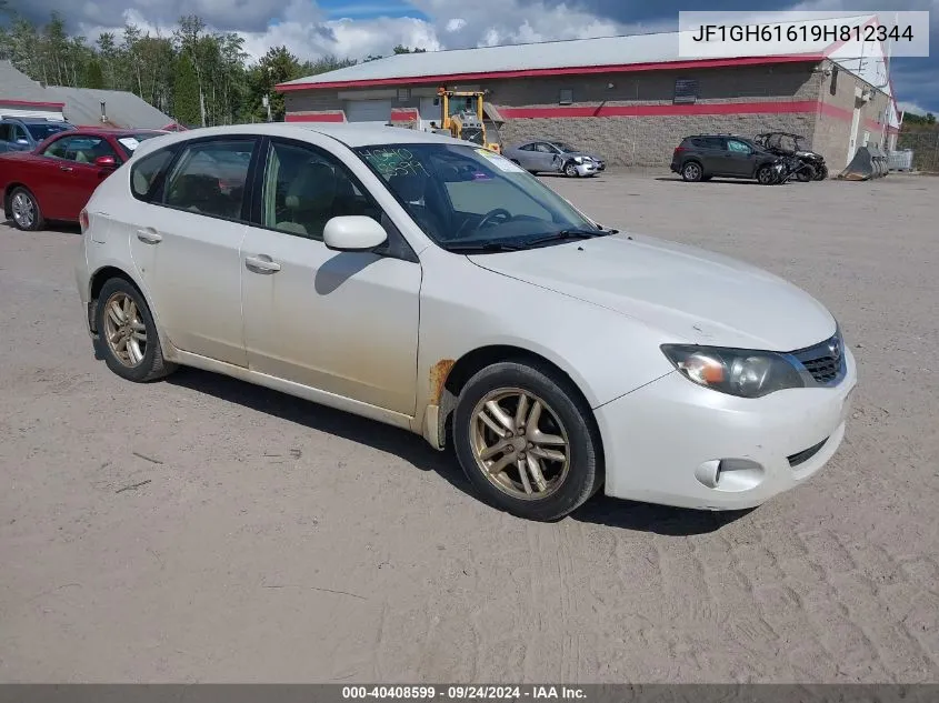 2009 Subaru Impreza 2.5I VIN: JF1GH61619H812344 Lot: 40408599