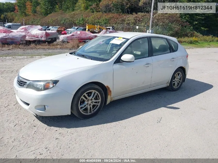 2009 Subaru Impreza 2.5I VIN: JF1GH61619H812344 Lot: 40408599