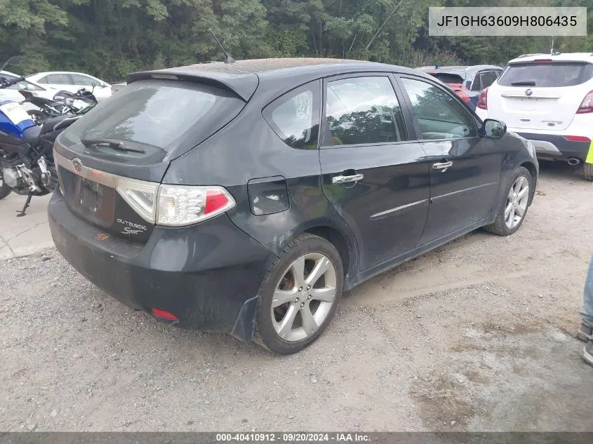 2009 Subaru Impreza Outback Sport VIN: JF1GH63609H806435 Lot: 40410912