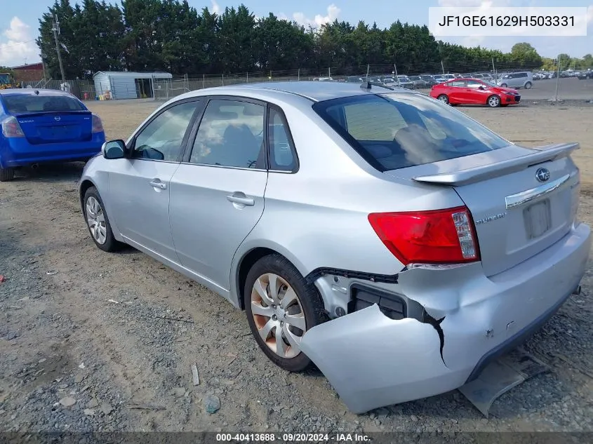 2009 Subaru Impreza 2.5I VIN: JF1GE61629H503331 Lot: 40413688