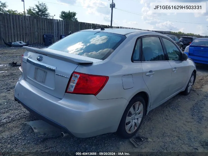 2009 Subaru Impreza 2.5I VIN: JF1GE61629H503331 Lot: 40413688