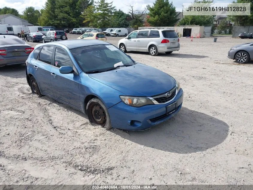 2009 Subaru Impreza 2.5I VIN: JF1GH61619H812828 Lot: 40463654