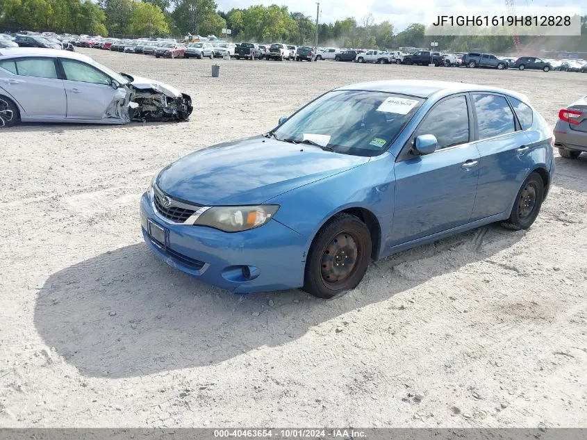 2009 Subaru Impreza 2.5I VIN: JF1GH61619H812828 Lot: 40463654