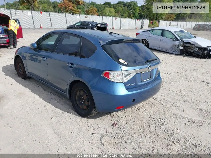 2009 Subaru Impreza 2.5I VIN: JF1GH61619H812828 Lot: 40463654