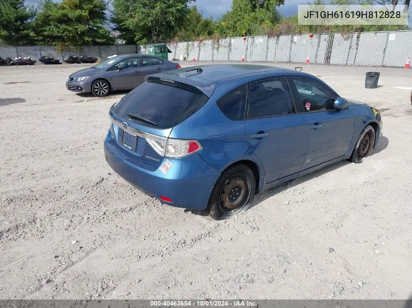 2009 Subaru Impreza 2.5I VIN: JF1GH61619H812828 Lot: 40463654