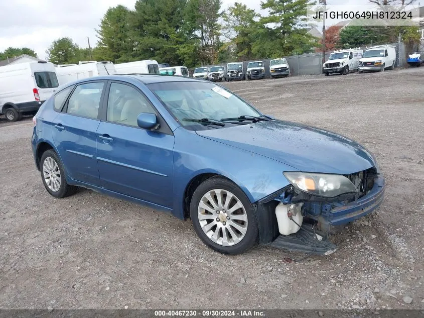 2009 Subaru Impreza 2.5I Premium VIN: JF1GH60649H812324 Lot: 40467230