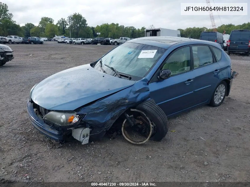 2009 Subaru Impreza 2.5I Premium VIN: JF1GH60649H812324 Lot: 40467230