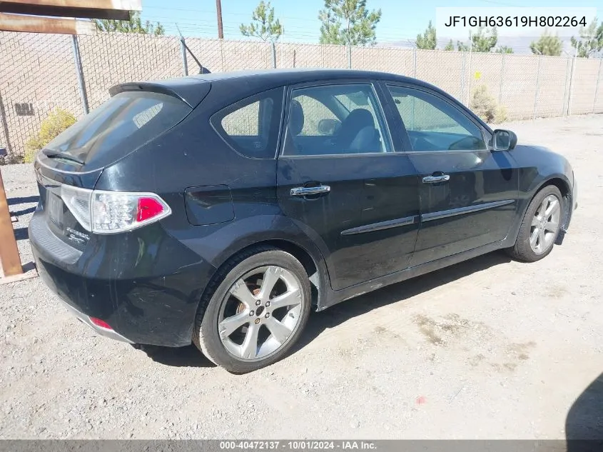 2009 Subaru Impreza Outback Sport VIN: JF1GH63619H802264 Lot: 40472137