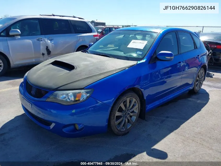 2009 Subaru Impreza Wrx VIN: JF1GH76629G826144 Lot: 40477945