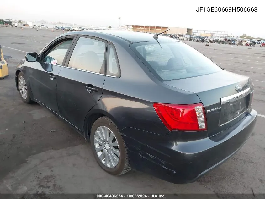 2009 Subaru Impreza 2.5I VIN: JF1GE60669H506668 Lot: 40496274