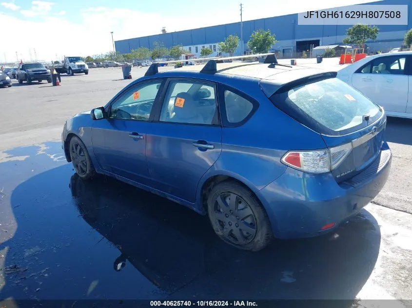 JF1GH61629H807508 2009 Subaru Impreza 2.5I