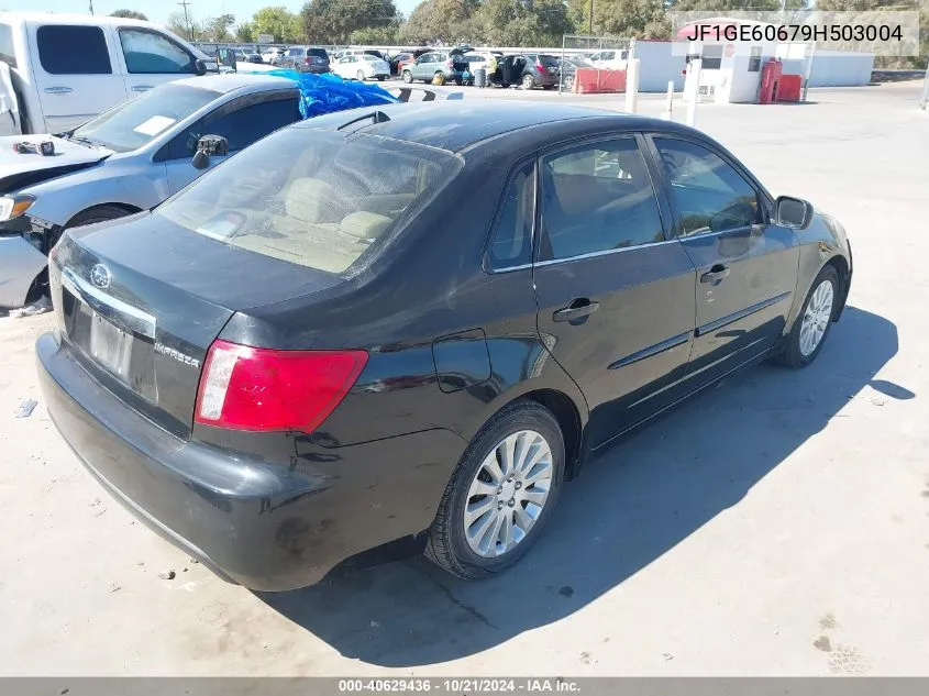 2009 Subaru Impreza 2.5I VIN: JF1GE60679H503004 Lot: 40629436