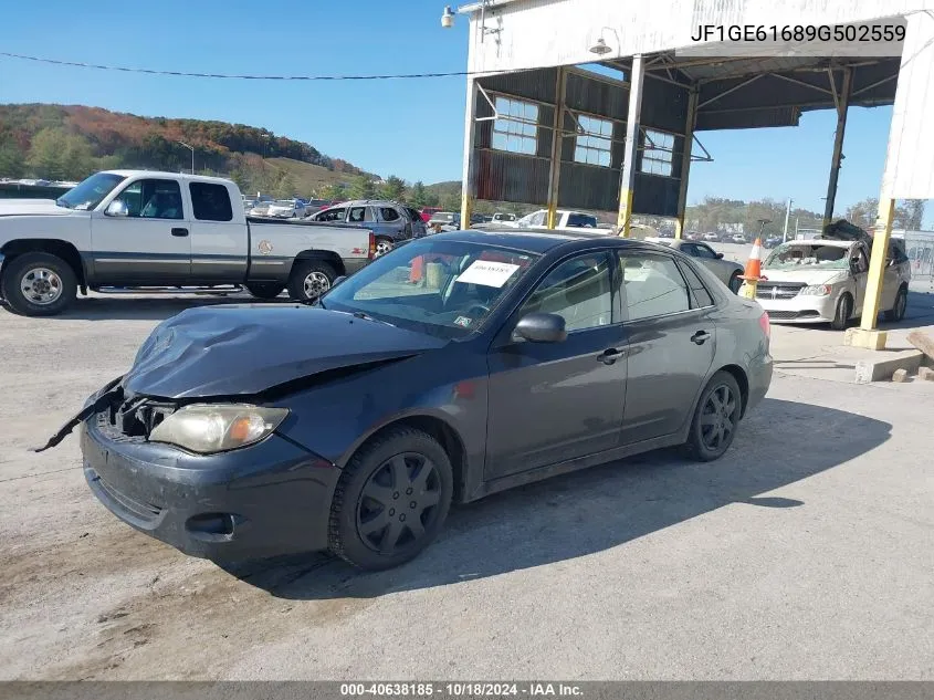 2009 Subaru Impreza 2.5I VIN: JF1GE61689G502559 Lot: 40638185