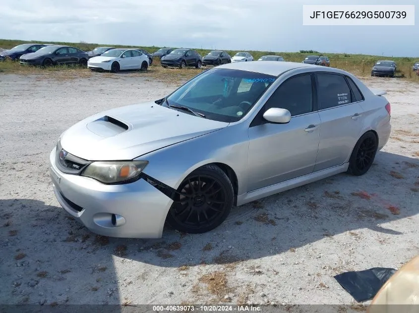 2009 Subaru Impreza Wrx VIN: JF1GE76629G500739 Lot: 40639073