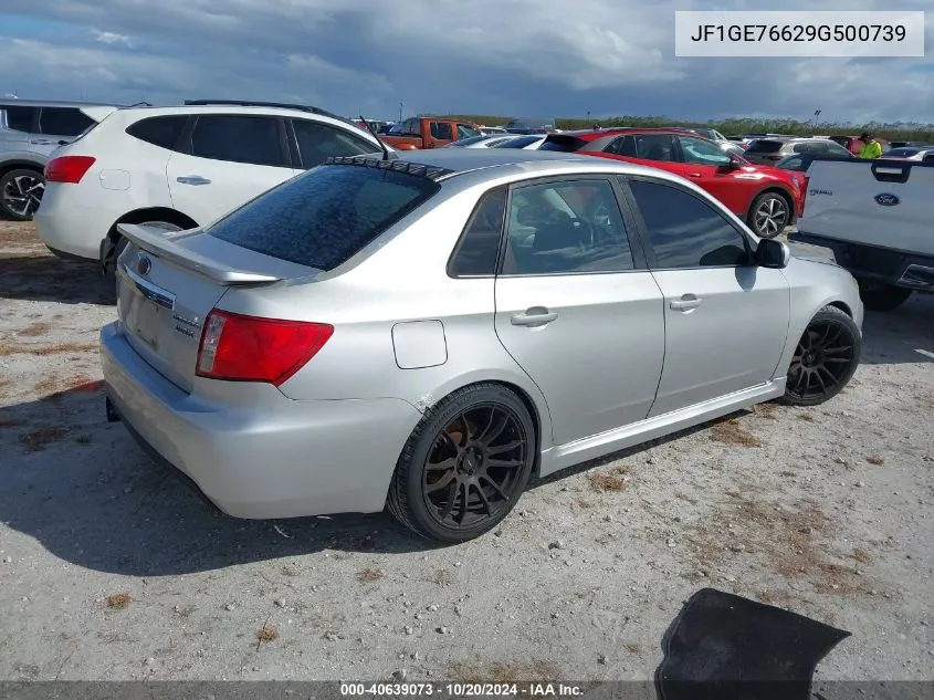 2009 Subaru Impreza Wrx VIN: JF1GE76629G500739 Lot: 40639073