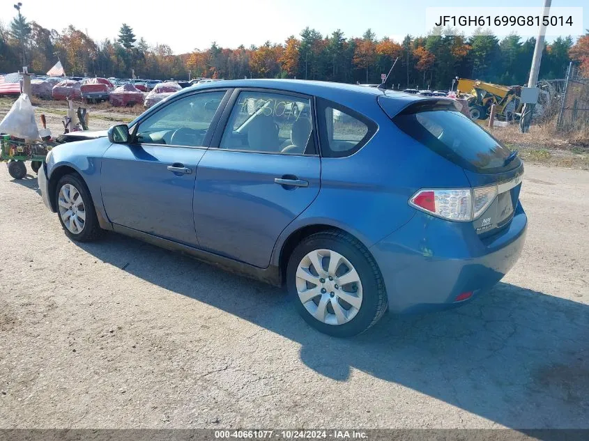 2009 Subaru Impreza 2.5I VIN: JF1GH61699G815014 Lot: 40661077