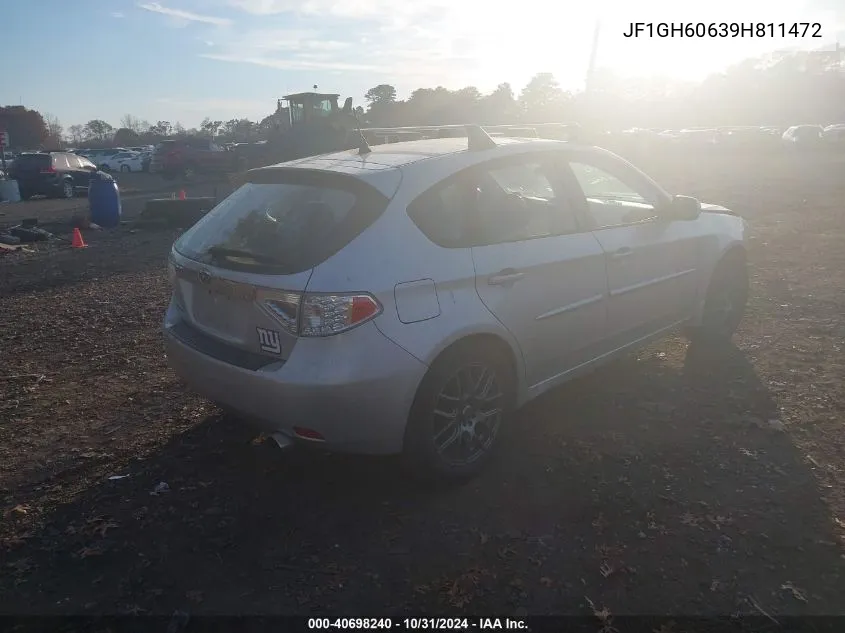 2009 Subaru Impreza 2.5I VIN: JF1GH60639H811472 Lot: 40698240