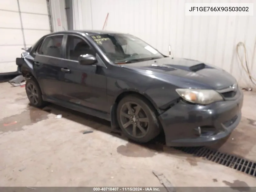 2009 Subaru Impreza Wrx VIN: JF1GE766X9G503002 Lot: 40718407