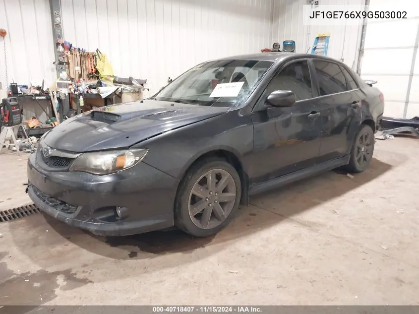 2009 Subaru Impreza Wrx VIN: JF1GE766X9G503002 Lot: 40718407