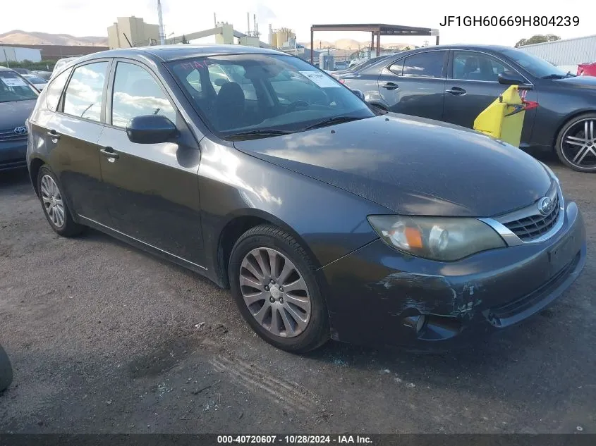 2009 Subaru Impreza 2.5I VIN: JF1GH60669H804239 Lot: 40720607