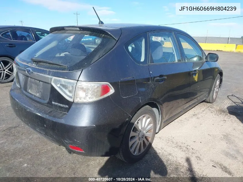 2009 Subaru Impreza 2.5I VIN: JF1GH60669H804239 Lot: 40720607