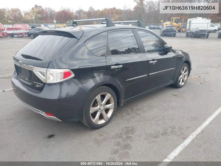 2009 Subaru Impreza Outback Sport VIN: JF1GH63619H820604 Lot: 40721060