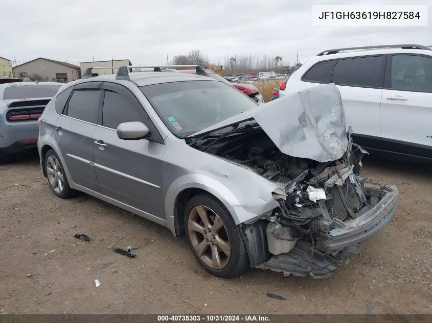 2009 Subaru Impreza Outback Sport VIN: JF1GH63619H827584 Lot: 40735303