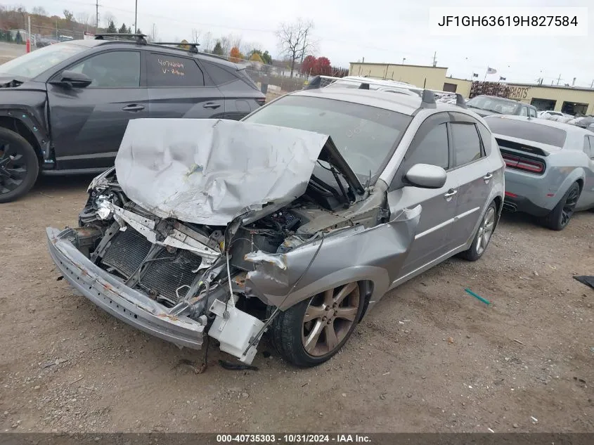 2009 Subaru Impreza Outback Sport VIN: JF1GH63619H827584 Lot: 40735303