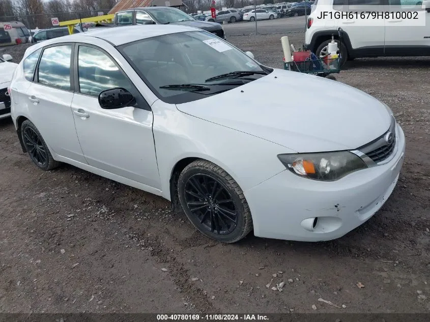 2009 Subaru Impreza 2.5I VIN: JF1GH61679H810002 Lot: 40780169