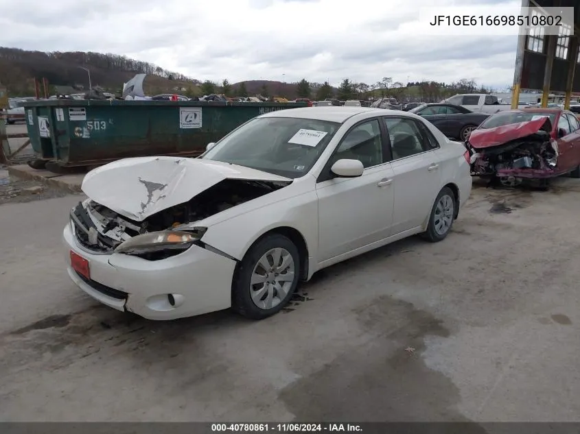 2009 Subaru Impreza VIN: JF1GE616698510802 Lot: 40780861