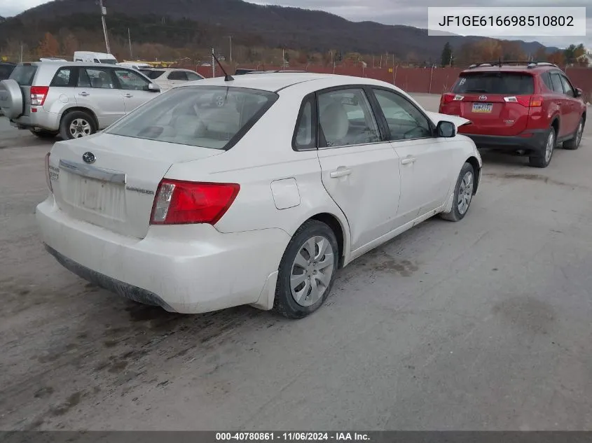 2009 Subaru Impreza VIN: JF1GE616698510802 Lot: 40780861