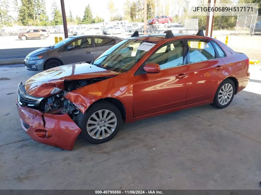 2009 Subaru Impreza 2.5I VIN: JF1GE60689H517171 Lot: 40795850