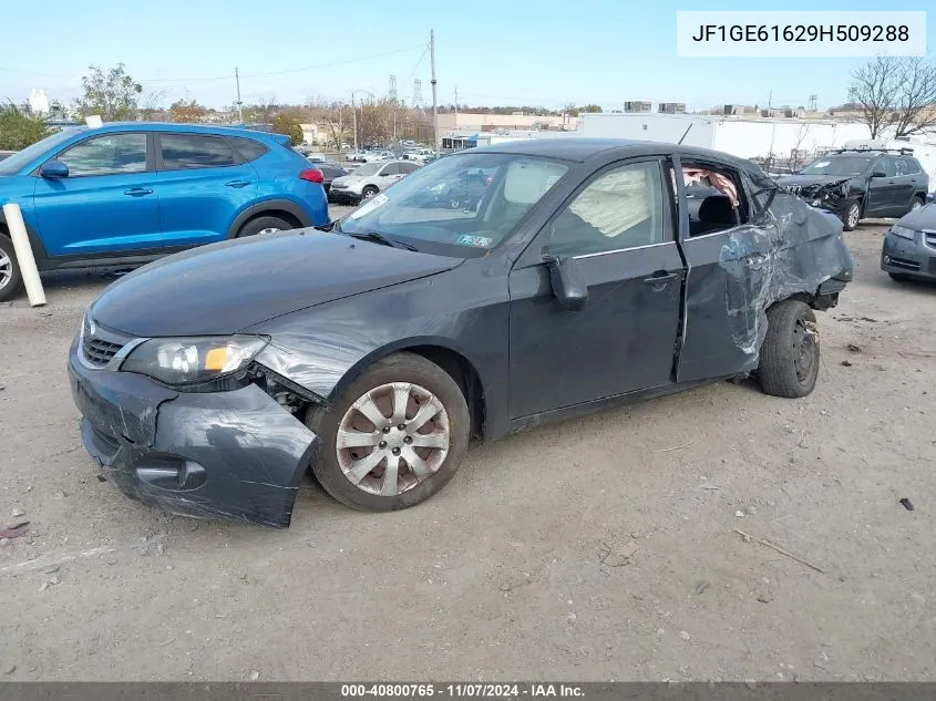 2009 Subaru Impreza 2.5I VIN: JF1GE61629H509288 Lot: 40800765