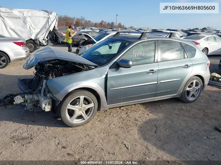 2009 Subaru Impreza Outback Sport VIN: JF1GH63669H805600 Lot: 40804101