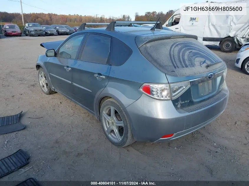 2009 Subaru Impreza Outback Sport VIN: JF1GH63669H805600 Lot: 40804101