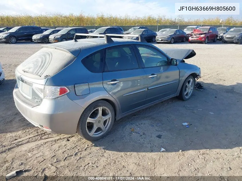 2009 Subaru Impreza Outback Sport VIN: JF1GH63669H805600 Lot: 40804101