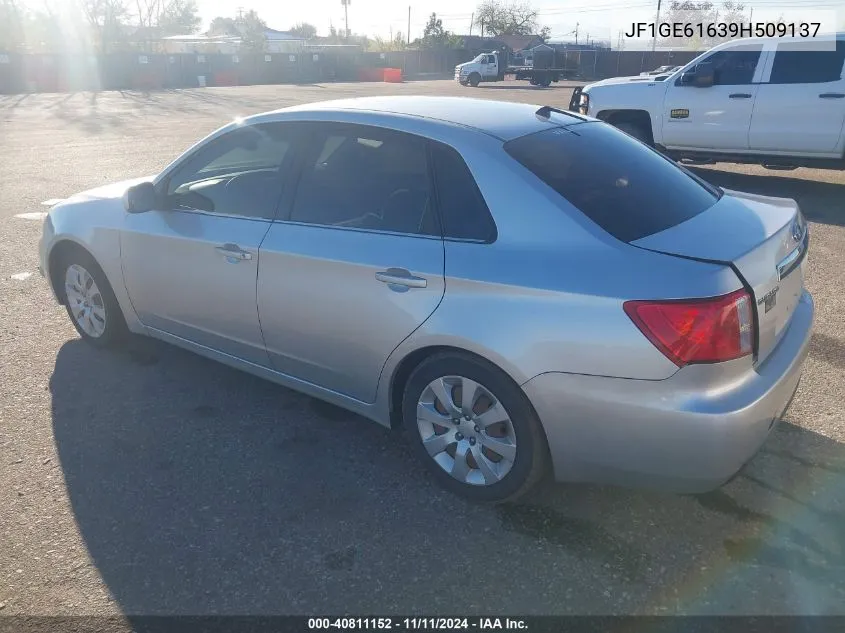 2009 Subaru Impreza 2.5I VIN: JF1GE61639H509137 Lot: 40811152